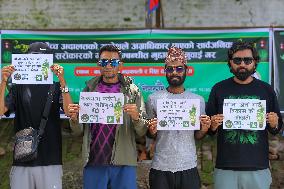 Nepali Activists Demonstrate Demanding Legalization Of Weeds