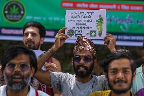 Nepali Activists Demonstrate Demanding Legalization Of Weeds