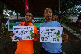 Nepali Activists Demonstrate Demanding Legalization Of Weeds