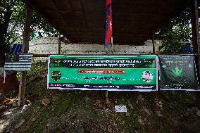 Nepali Activists Demonstrate Demanding Legalization Of Weeds