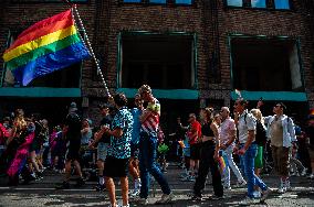 The Pride Walk Organized In Amsterdam.