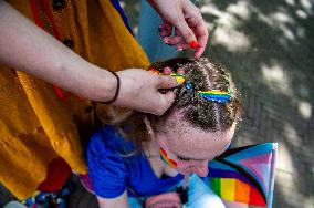 The Pride Walk Organized In Amsterdam.