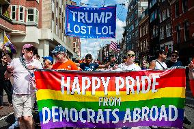 The Pride Walk Organized In Amsterdam.