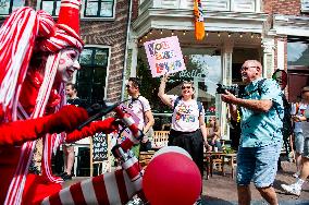 The Pride Walk Organized In Amsterdam.