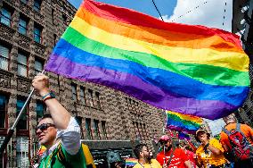 The Pride Walk Organized In Amsterdam.