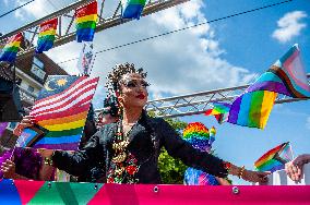 The Pride Walk Organized In Amsterdam.