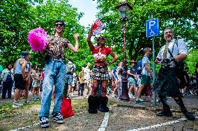 The Pride Walk Organized In Amsterdam.