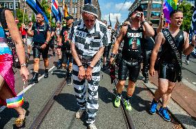 The Pride Walk Organized In Amsterdam.