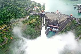 Dongjiang Reservoir Release Floodwaters in Chenzhou