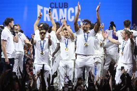 Paris 2024 - French Rugby 7 Players Celebrate Their Gold Medal At Club France