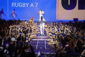 Paris 2024 - French Rugby 7 Players Celebrate Their Gold Medal At Club France