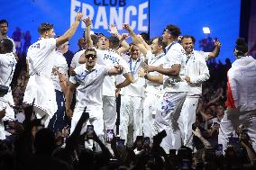 Paris 2024 - French Rugby 7 Players Celebrate Their Gold Medal At Club France