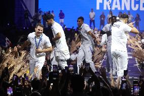 Paris 2024 - French Rugby 7 Players Celebrate Their Gold Medal At Club France