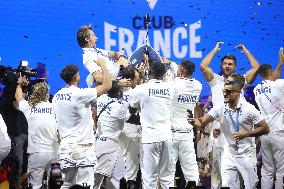 Paris 2024 - French Rugby 7 Players Celebrate Their Gold Medal At Club France