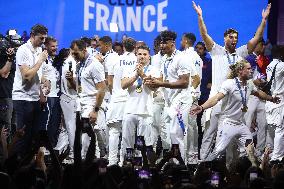 Paris 2024 - French Rugby 7 Players Celebrate Their Gold Medal At Club France