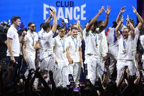 Paris 2024 - French Rugby 7 Players Celebrate Their Gold Medal At Club France