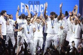 Paris 2024 - French Rugby 7 Players Celebrate Their Gold Medal At Club France