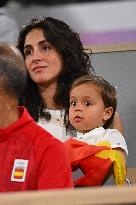 Paris 2024 - Tennis - Xisca Perello And Rafael Junior Nadal In The Stands