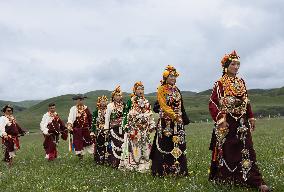 (SichuanMosaics)CHINA-SICHUAN-GARZE-RURAL FOLK EVENT (CN)