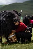 (SichuanMosaics)CHINA-SICHUAN-GARZE-RURAL FOLK EVENT (CN)