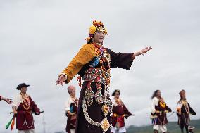 (SichuanMosaics)CHINA-SICHUAN-GARZE-RURAL FOLK EVENT (CN)