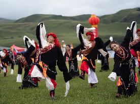 (SichuanMosaics)CHINA-SICHUAN-GARZE-RURAL FOLK EVENT (CN)