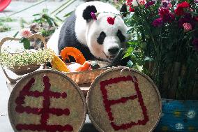 CHINA-QINGHAI-XINING-GIANT PANDAS-BIRTHDAY CELEBRATION (CN)