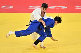 Paris 2024 - Judo - Men’s -60kg - Giorgi Sardalashvili And Kim Won-jin