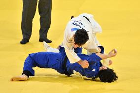 Paris 2024 - Judo - Men’s -60kg - Giorgi Sardalashvili And Kim Won-jin