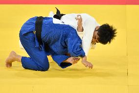 Paris 2024 - Judo - Men’s -60kg - Yung Wei Yang And Ryuju Nagayama