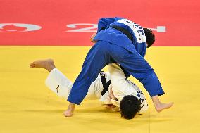 Paris 2024 - Judo - Men’s -60kg - Yung Wei Yang And Ryuju Nagayama