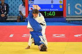 Paris 2024 - Judo - Women -48 kg - Tara Babulfath Wins Bronze