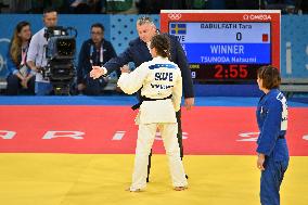 Paris 2024 - Judo - Women -48 kg - Tara Babulfath Wins Bronze