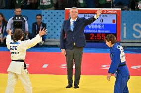 Paris 2024 - Judo - Women -48 kg - Tara Babulfath Wins Bronze