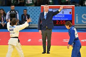 Paris 2024 - Judo - Women -48 kg - Tara Babulfath Wins Bronze