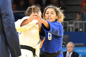 Paris 2024 - Judo - Women -48 kg - Shirine Boukli Wins Bronze