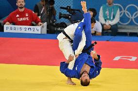 Paris 2024 - Judo - Men’s -60kg - Luka Mkheidze Wins Silver