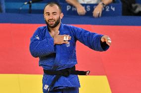 Paris 2024 - Judo - Men’s -60kg - Luka Mkheidze Wins Silver