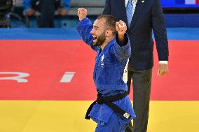 Paris 2024 - Judo - Men’s -60kg - Luka Mkheidze Wins Silver