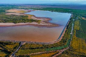 Daihaizi Reservoir Scenery in Xinjiang