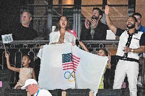 Paris 2024 - Chrissy Teigen And John Legend At Gymnastic