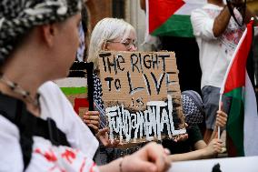 Solidarity Protest With Palestine In Wroclaw