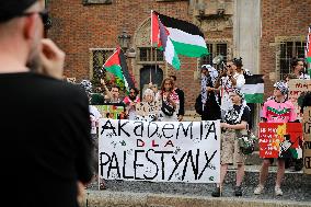 Solidarity Protest With Palestine In Wroclaw