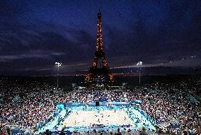 Paris 2024 - Women's Beach Volley - Canada v USA - Illustration