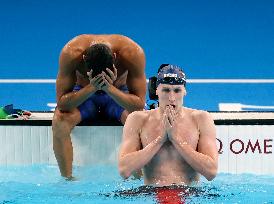 Paris 2024 - Swimming Mens 400m Freestyle - Lukas Maertens Wins Gold