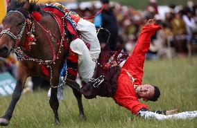 (SichuanMosaics)CHINA-SICHUAN-GARZE-RURAL FOLK EVENT (CN)