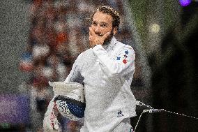 Paris 2024 - Epee - Ruslan Kurbanov v Romain Cannone