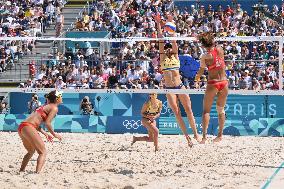 Paris 2024 - Beach Volley - Brazii v Japon