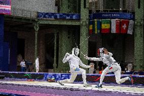 Paris 2024 - Epee - Ruslan Kurbanov v Romain Cannone