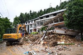 Landslide in central China's Hunan Province